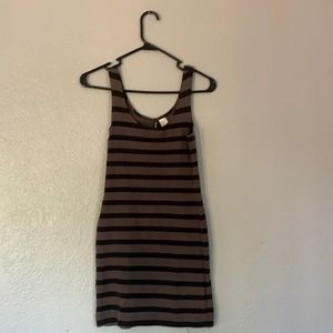 Striped mini dress